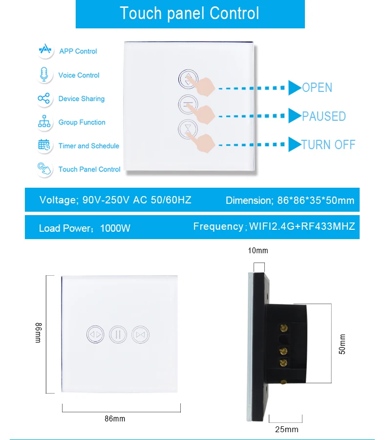 Умный дом Tuya Smart Life WiFi переключатель занавесок для жалюзи рольставни Электрический мотор mi Google Home Alexa эхо Голосовое управление