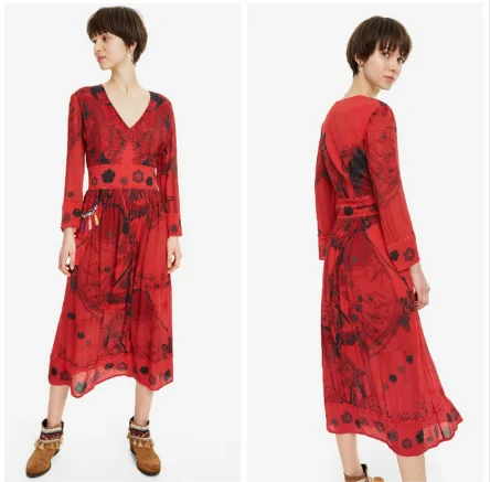 11 DESIGUAL Новое асимметричное испанское платье shishang more DESIGUAL - Цвет: 11