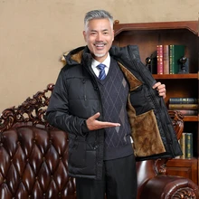 Зимняя мужская куртка размера плюс 6XL 7XL 8XL Толстая теплая парка флисовая Повседневная куртка с меховым капюшоном пальто с карманами ветровка мужская куртка