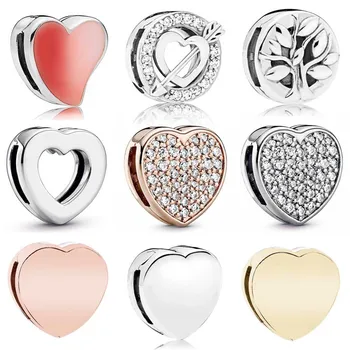 

Asymmetric Heart Of Love Tree Of Life Arrow Reflexions Clip Charm Fit Bracelet 925 Sterling Silver Bead Diy Jewelry