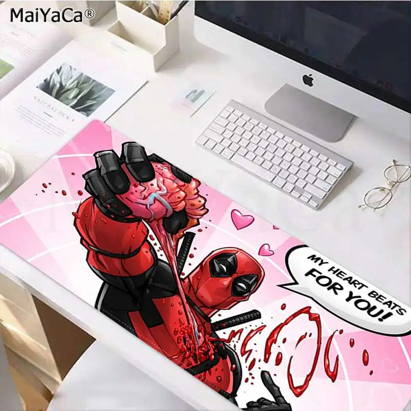 MaiYaCa, Ретро стиль, крутой Дэдпул, резиновая мышь, прочный Настольный коврик для мыши,, большой коврик для мыши, клавиатура, коврик