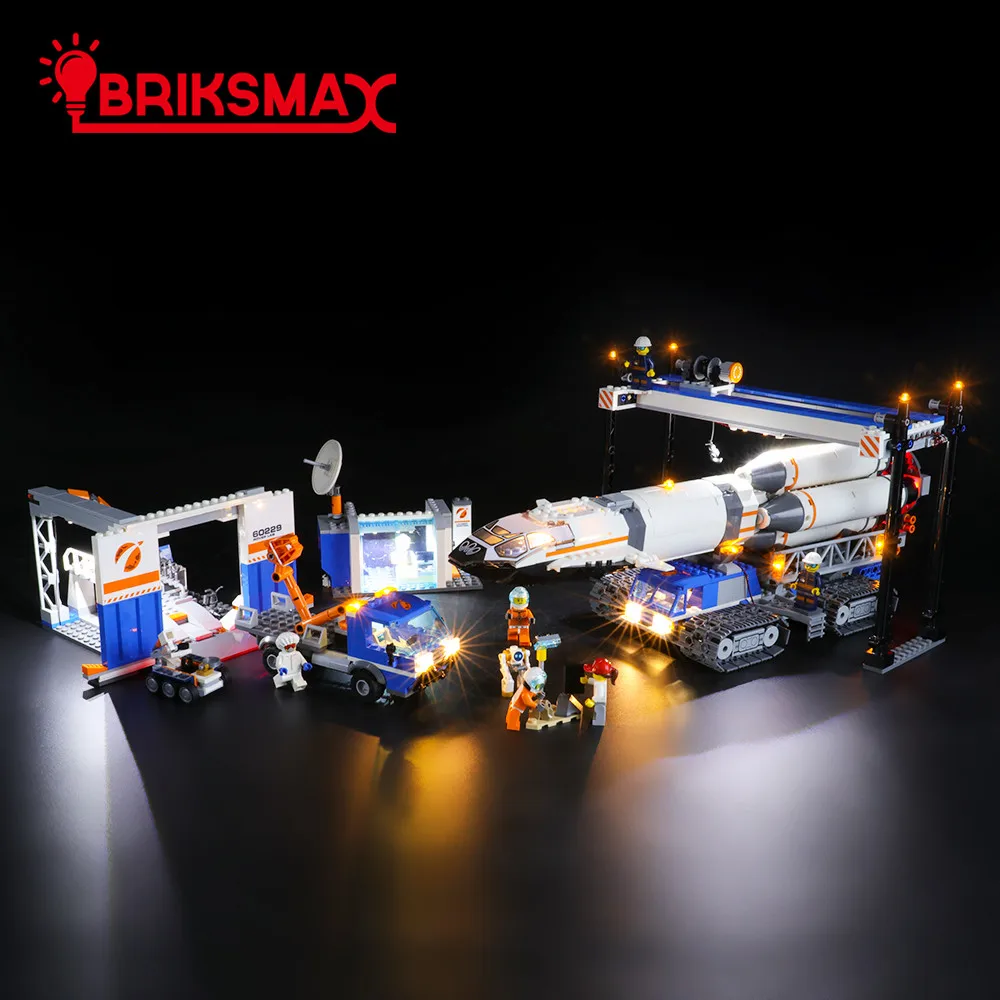 BriksMax Kit d'éclairage Led pour 60229 City série fusée assemblage et Transport jouets blocs de construction modèle ensemble d'éclairage