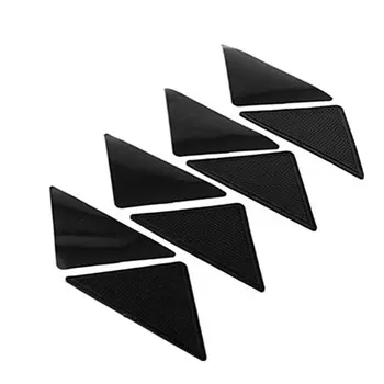 

4 Pcs Anti Skid Rug Carpet Mat Non Slip Grip Small Corners Triangular Pad Washable Removable Strong Adhesive