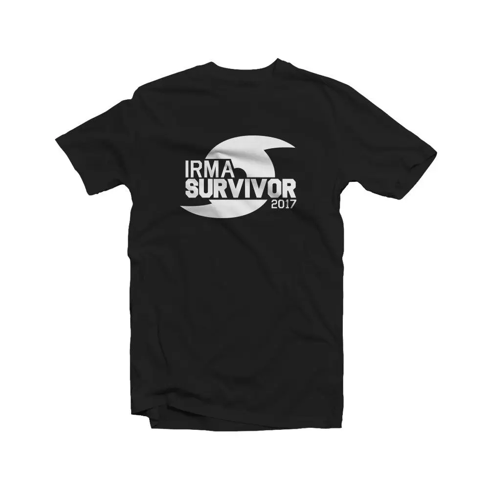Hurricane Irma Survivor 2017 T-Shirt United States Florida I Survived Cheap wholesale tees 100% Cotton For Man T shirt printing |
