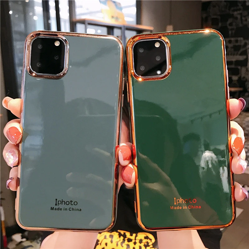 Luxury Plating Phone Case For iPhone 6 6S 7 8 Plus XS 11 Pro MAX XR Protective Cover Soft Silicone Shockproof Shell Coque Capa |