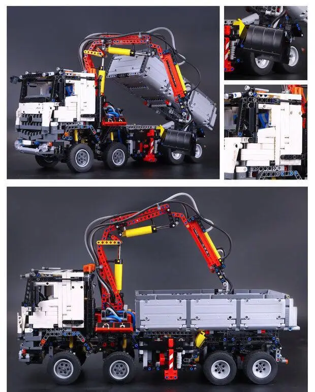 20005 Benzz Arocs tuck 3245 Technic модель строительные блоки совместимы с Iegoset 42043 развивающие игрушки рождественские подарки