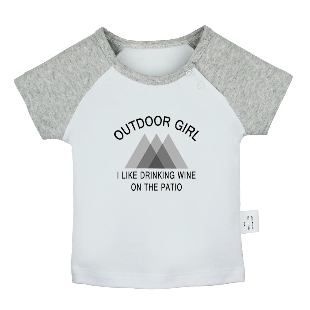 Camping Is Intents Going O the Woods Is Going Home Don't Touch Me/футболки для новорожденных футболки с короткими рукавами с рисунком для малышей - Цвет: YbBabyYCG2553D