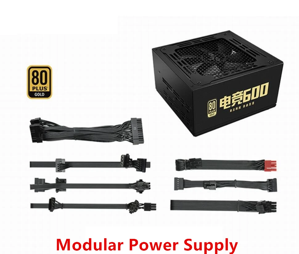 New PSU For Aigo 80PLUS Gold 600W Power Supply DJ600