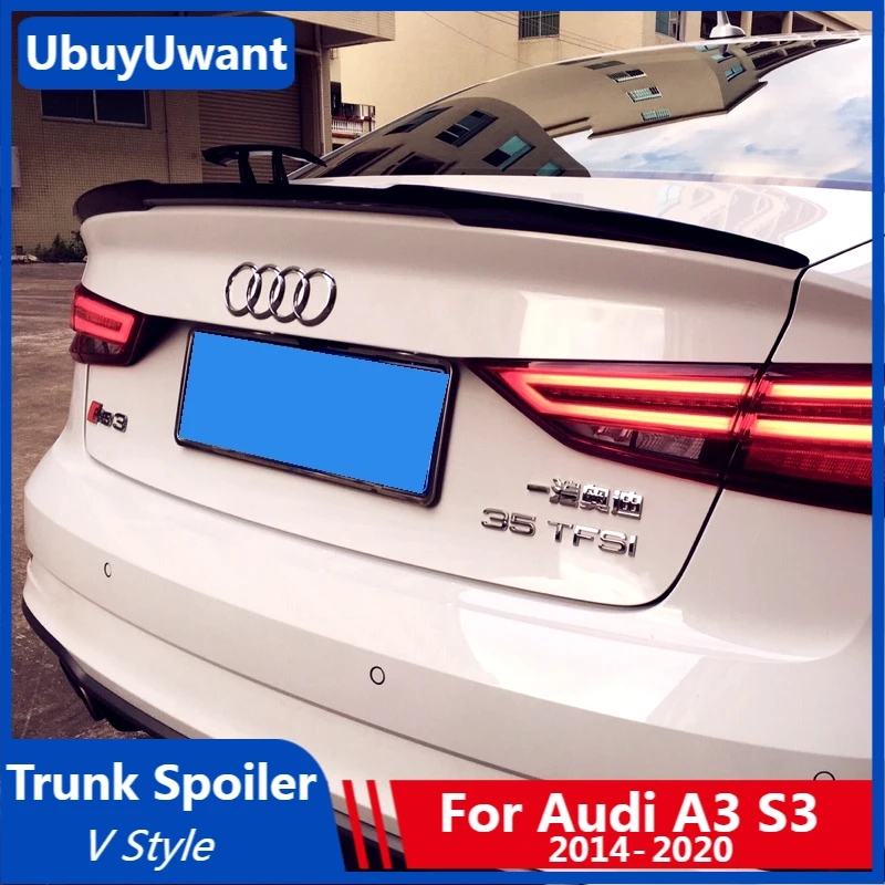 Спойлер для багажника UBUYUWANT Audi A3 Sedan S3 8V 2014-2020 спойлер из АБС-материала украшение
