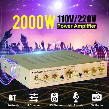 

Hot Sales Home Theater Amplifier 2000W 110V 220V 5 Channel Equalizer Car Amplifier Home Theater Amplifiers Audio