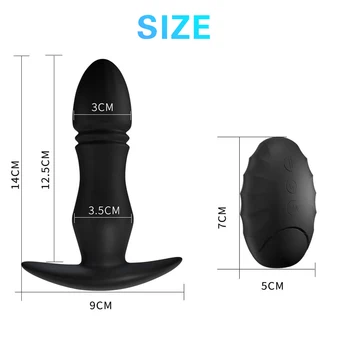 Anal Vibrator Wireless Remote Control Thrusting Anal Butt Plug Dildo Vibrator For Woman Male Prostate Massager Sex Toy For Men 4