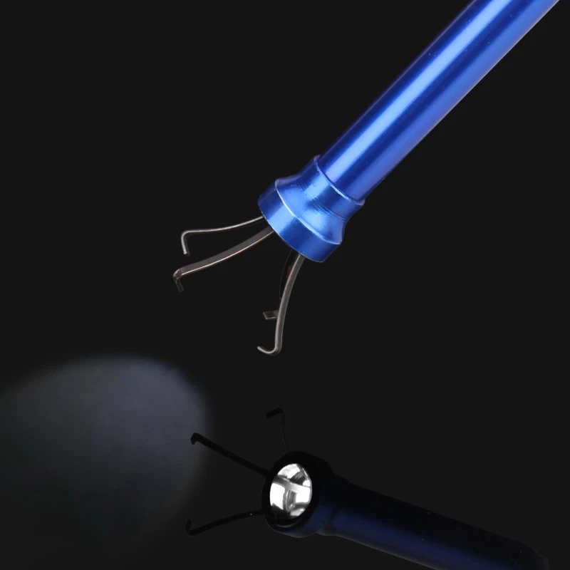 60cm Flexible Magnet Four Catch Pickup Tool Claw With LED Light Multi-fonction Magnetic Reach Grab Prongs Fetch Device