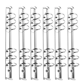 

6Pcs File Holder Durable File Holder Metal Ring Binder File Binder for School