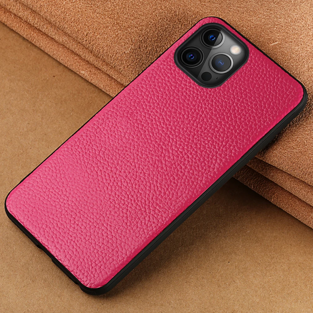 

Чехол из натуральной зернистой кожи для iPhone 14 11 13 Pro Max 12 Mini 12 14Pro X XR XS Max 6 7 8 Plus Se 2020