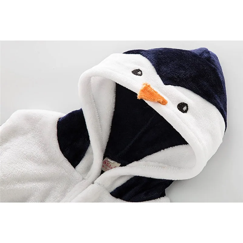 children's pyjamas Toddler Baby Cartoon Animal Hoodie Bath Towel Infant Flannel Bathing Bathrobe pijama bebe #3N26 (4)