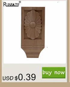 RUNBAZEF Европейская наклейка квадратная твердая Круглая дверь сердце цветок мебель украшения аксессуары резные стены деревянная аппликация Onlay