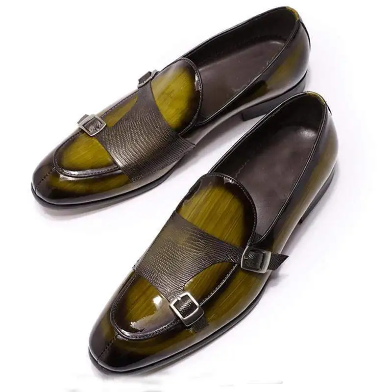 

Men Pu Leather Shoes Slip on Casual Shoes Dress Shoes Brogue Shoes Spring Ankle Boots Vintage Classic Male Casual F250