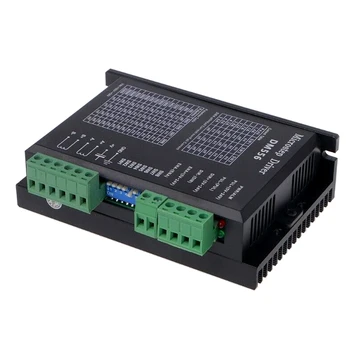 

DM556 24-50V DC Low Noise Bipolar Constant Current Zero Vibration Multifunction Adjustable Digital Stepper Motor Driver For 57