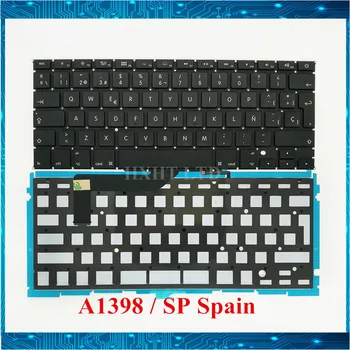 

New A1398 SP Spain Keyboard with backlight For Macbook Pro 15" Retina A1398 Laptop keyboard SP ME664 ME665 ME294 2012-2015 year