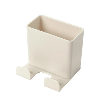 

Wall-Mounted Storage Box Mobile Phone Charging Bracket Home Remote Control Box Practical Solid Self-Adhesive Multifunction Stora