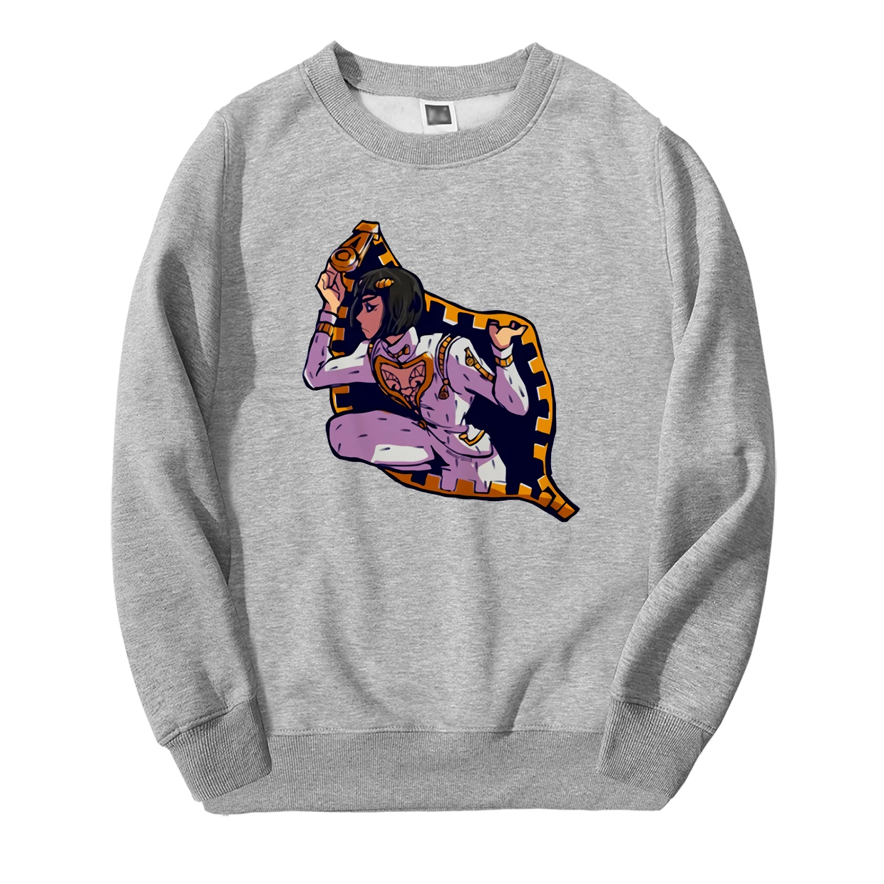 JoJo Необычные Приключения толстовки мужские весна зима мода Липкие Пальцы Bucciarati мужская толстовка флис Harajuku спортивный костюм - Цвет: Gray 6