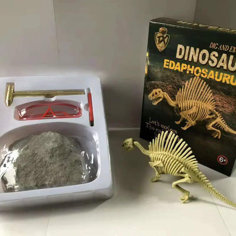 

Archeology Dinosaur Gift Box Archeology Dinosaur Toy Gift Box Gypsum Dig Dinosaur Toy