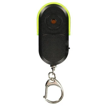 

Anti-lost Whistle Sound Mini Alarm Battery Operated ABS Keychain Locator Portable LED Light Wireless Key Finder