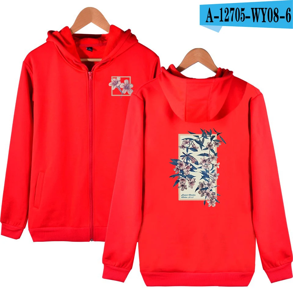 SHAWN MENDES Sweatshirt Women Zipper Hot Sale K-pop Bangtan Hoodie Sweatshirt Korea Jung Kook New Style Hoodies Clothes - Цвет: Picture color