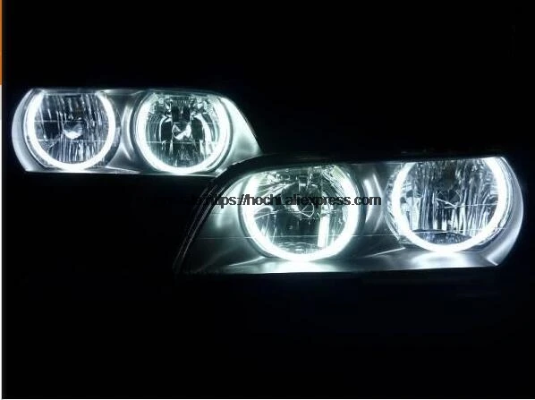 HochiTech для Toyota X100 Chaser 1996-2001 6th ультра яркий SMD белый светодиодный комплект с кольцом ангельские глазки halo, дневной ходовой светильник DRL