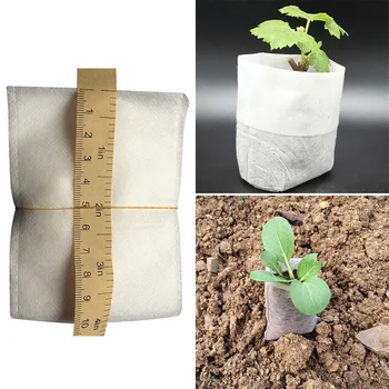 

100 Pcs/Lot Seedling-Raising Bags Nursery Pots non-woven fabrics Garden Supplies Garden Supplies Environmental