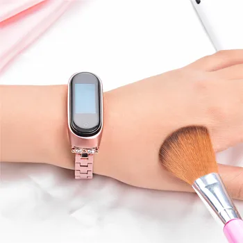 

Stainless steel Strap For Xiaomi Mi Band 3 4 Smart accessories Wrist Strap With Metal Case Cover For Xiaomi Mi Band 4 Wristbands