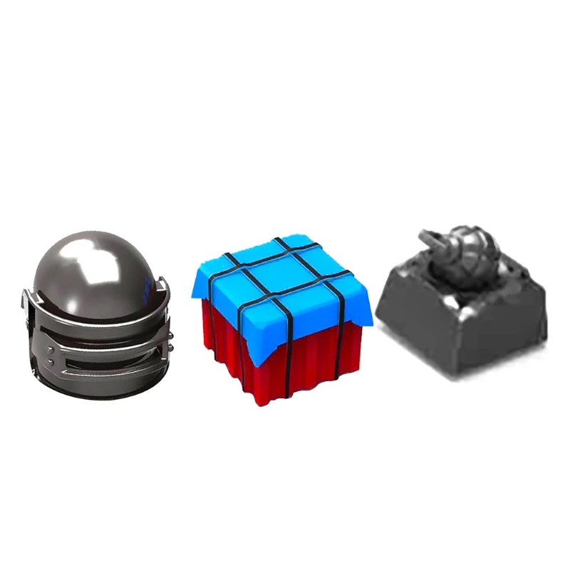 Mechanical Custom Gaming Keycap Novelty Tertiary Head/Airdrop Box/Grenade Shape |