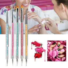 Роспись ногтей 5 шт дизайн ногтей, ручка с кисточкой набор инструментов для маникюра Рисование Украшение Ручка ногти искусство аксессуар