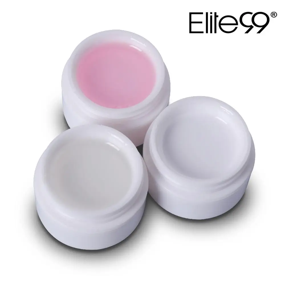 Elite99 прозрачный/розовый/белый полистроительный гель для наращивания ногтей, акриловый УФ строительный гель для полировки, быстростроительный гель для ногтей