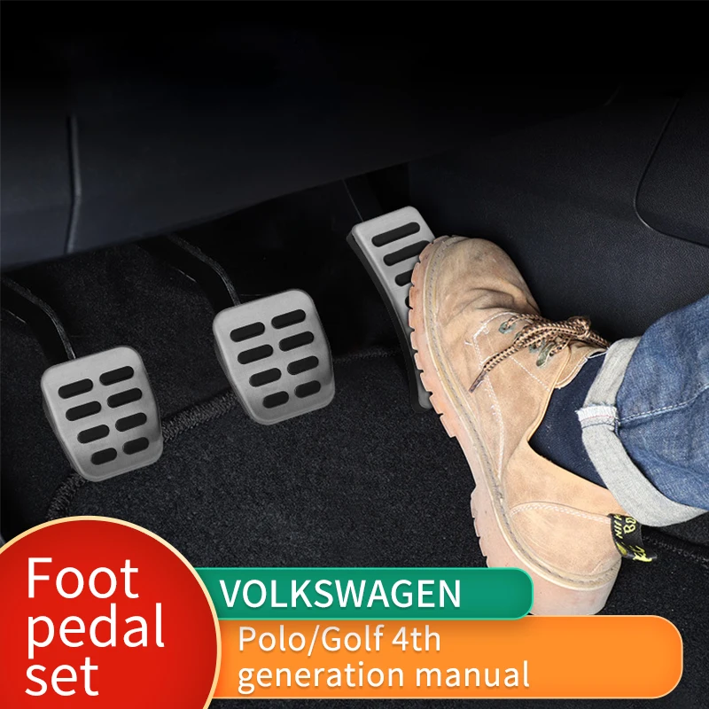 Нескользящие накладки на педаль тормоза для Volkswagen VW Ibiza 6K 6L 6J Skoda Fabia Polo 9N 6R Bora Golf