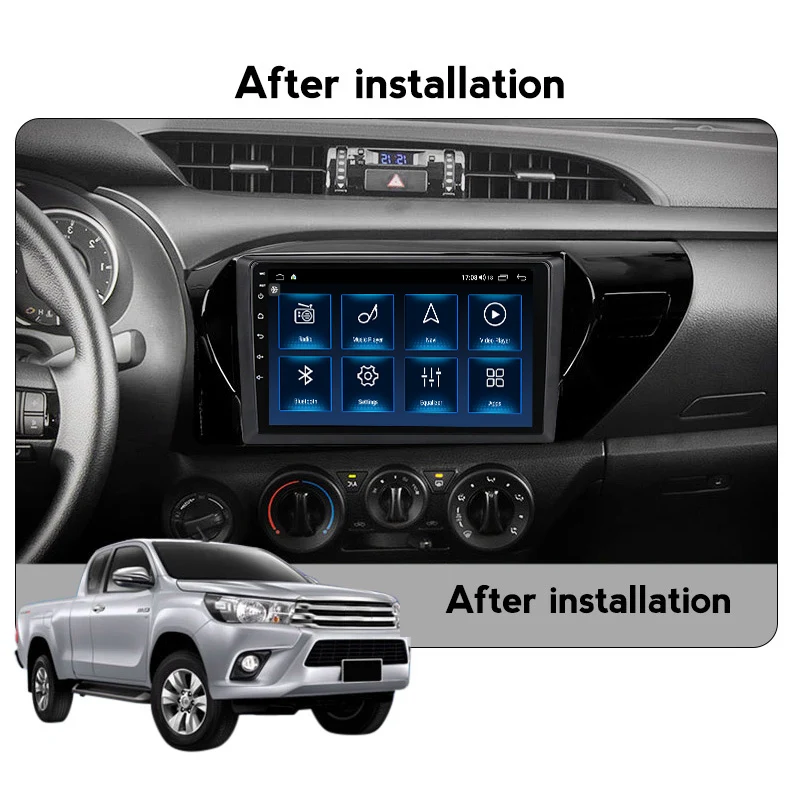 Android 10 автомобильный DVD мультимедийный плеер GPS для Toyota Hilux 2015 2016 2017 2019 2020 аудио