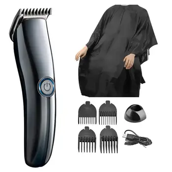

USB Electric Clipper Hair Clipper Set Haircut Cloth Scissors Set Hair Salon Hair Cutting Machine Hair Set Hair Trimmer Retro