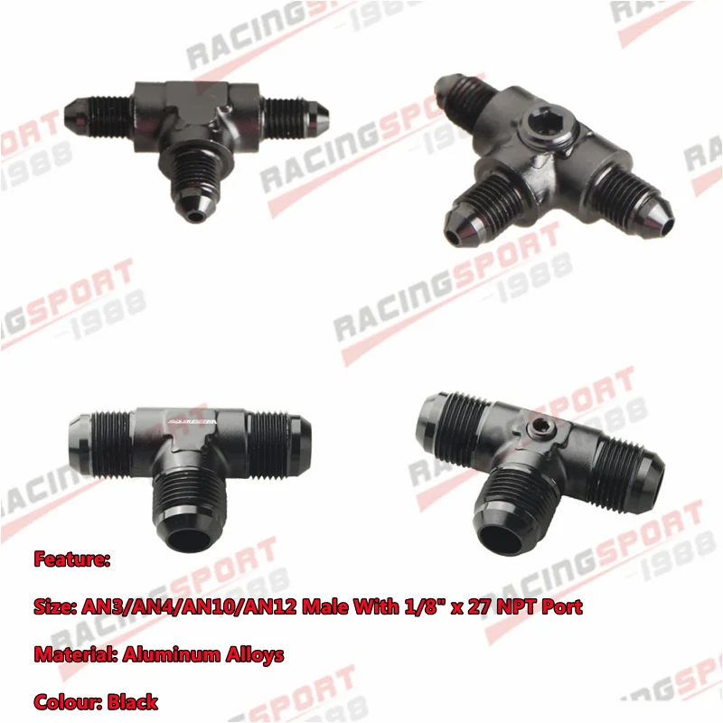Новинка 8AN до AN8 к AN-8 Male Flare Union T-piece фитинг адаптер алюминиевый - Цена: 671,98 - 1 238,85 руб.