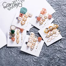 Comiya/брендовые модные шпильки для женщин, золотой цветной цинк, сплав, акрил, жемчуг, ювелирные изделия из Кореи, заколка для волос, AliExpress
