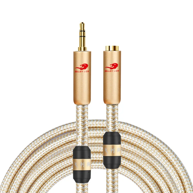 HIFI Mini Jack 3 5mm to 3 5mm Extension Audio Cable Line Stereo for PC Headphone Headphone Car 3 5 Male to Female Shielded Cable