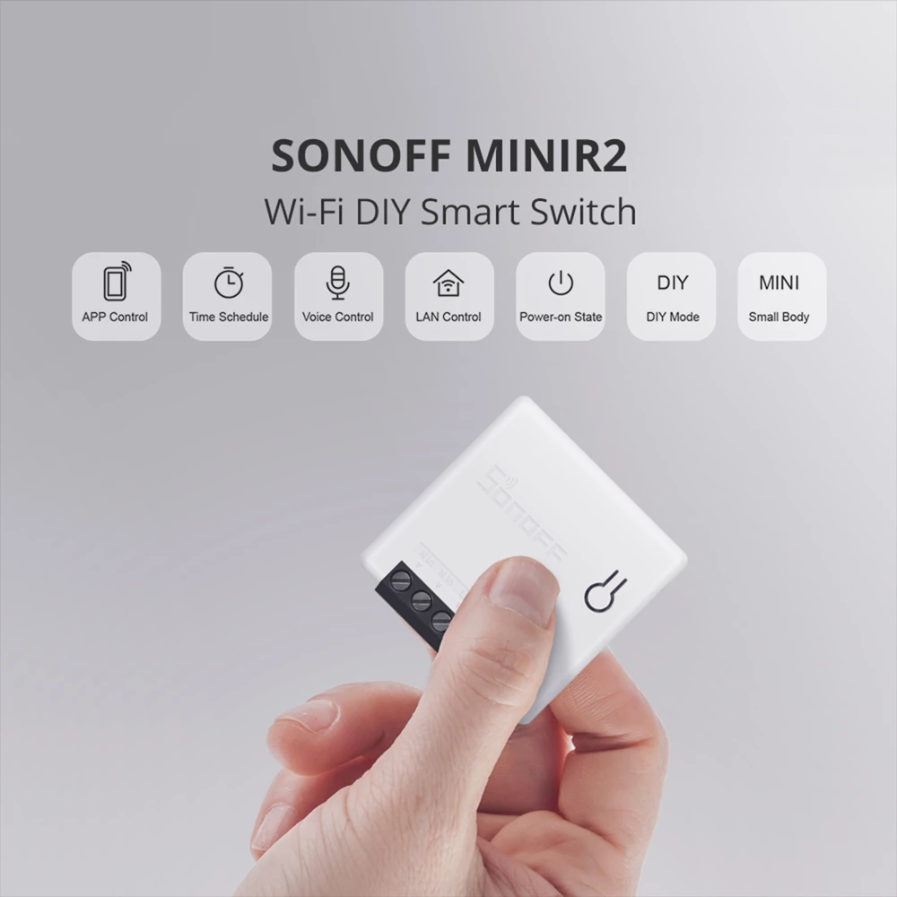 1-5X SONOFF MINI WiFi DIY Smart Switch 2-Wege-Arbeit mit Alexa Google Home B8R5 