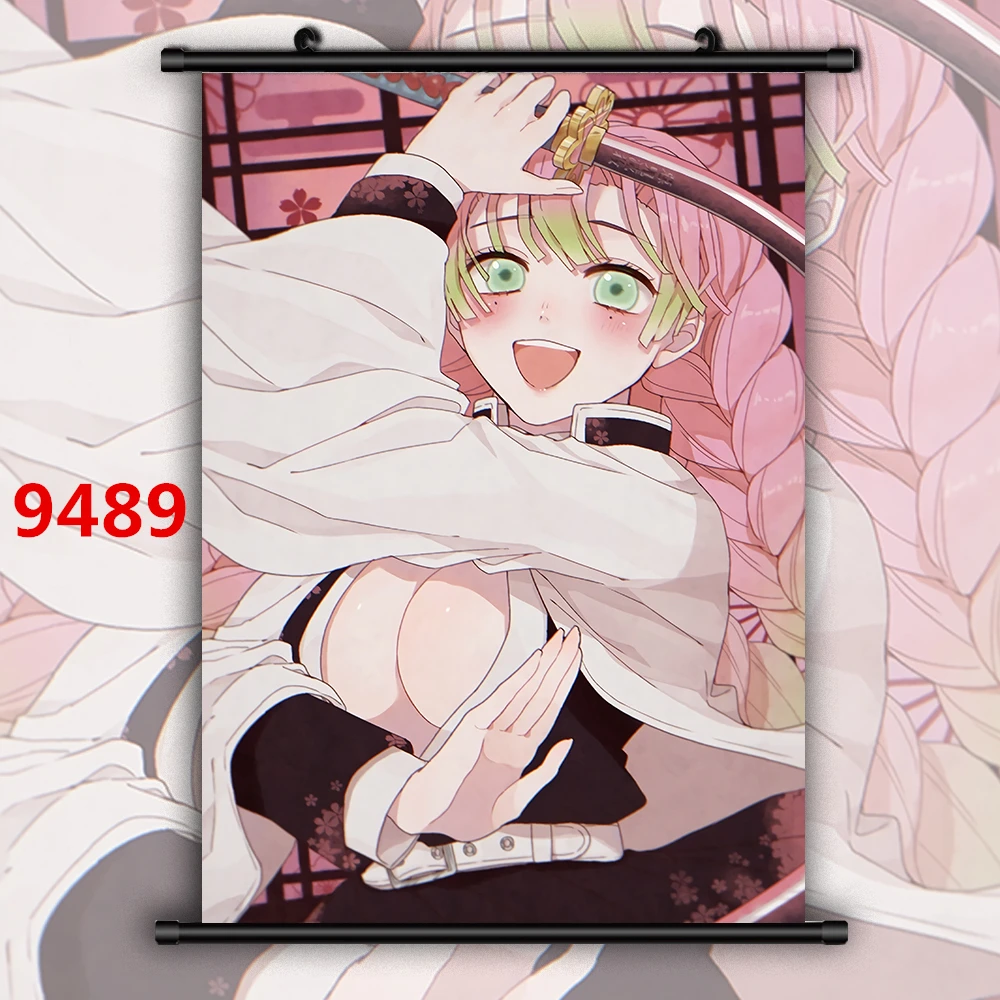 9489 Демон убийца Kimetsu no Yaiba Аниме Манга HD Печать настенный плакат свиток - Цвет: 9489