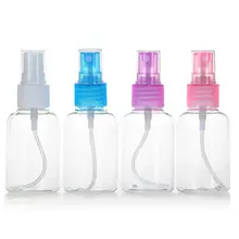 30ml 50ml 100 ml Transparent voyage vide vaporisateur bouteille couleur aléatoire en plastique atomiseur petit Mini vide vaporisateur bouteille rechargeable