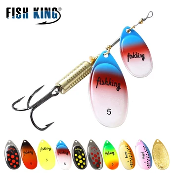 BEST DEAL ❤️ FISH KING 1 PC 10 Colors Long Cast Fishing Lure Spinner Bait Hard Fake Fish Metal Lures With Hook Fishing Lure - discount item 25% OFF Sports & Entertainment