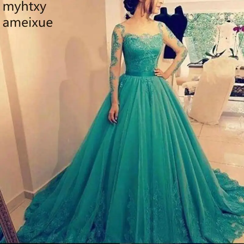 Новые Вечерние платья с длинными рукавами Abendkleider Robe De Soiree вечерние платья Abito Da Sera Бальные платья Robe De Soiree