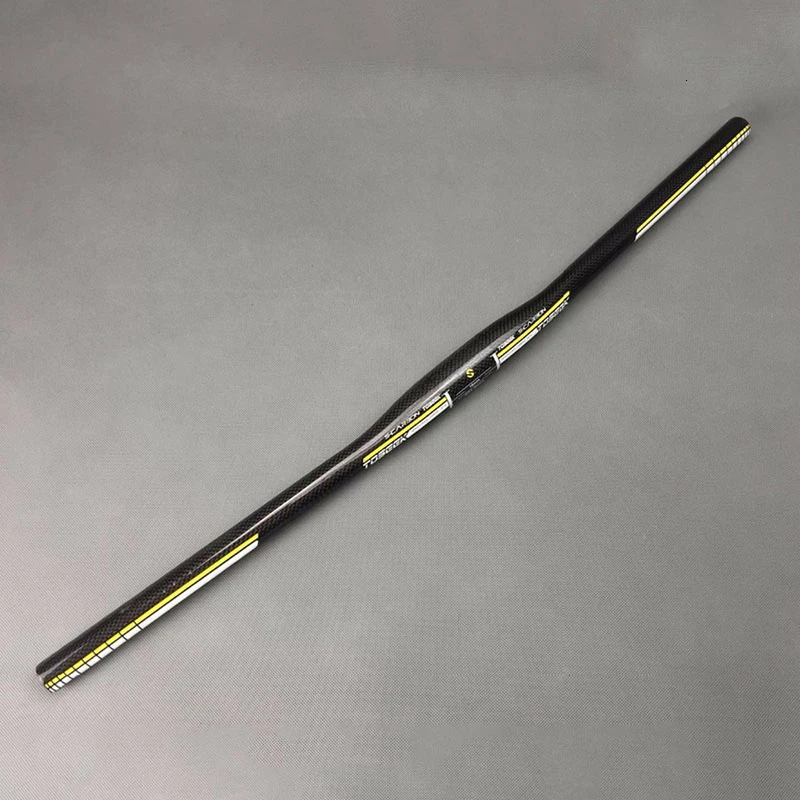 Yellow 640mm Полностью углеродное волокно горный велосипед однообразный Сверхлегкий жесткий руль безопасности 31,8 мм Калибр запчасти для велосипеда много цветов - Цвет: Yellow 640mm