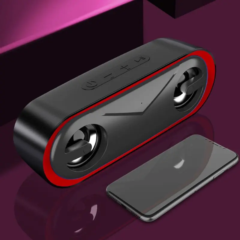 Bluetooth динамик беспроводной стерео Бас Hifi динамик Поддержка TF карта USB светодиодный светильник
