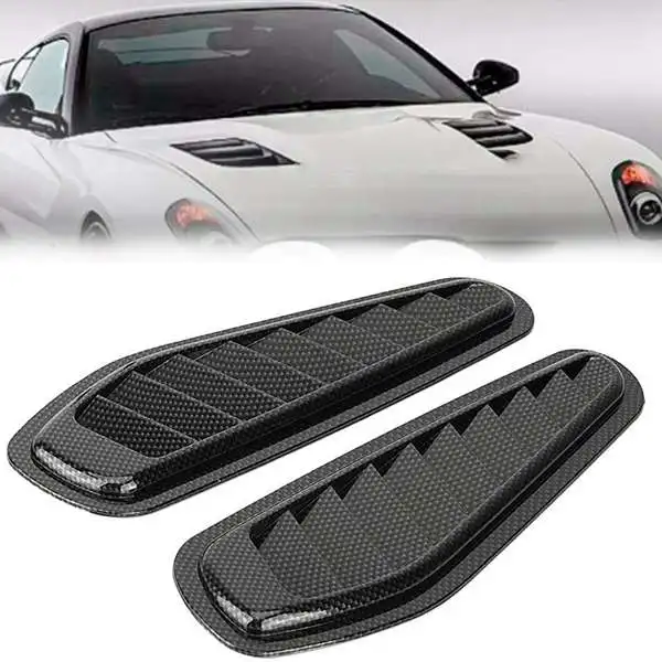 Car Air Flow Intake Cover Decorative Scoop Bonnet Vent Hood Universal Carbon Fiber Style Auto Dec | Автомобили и мотоциклы