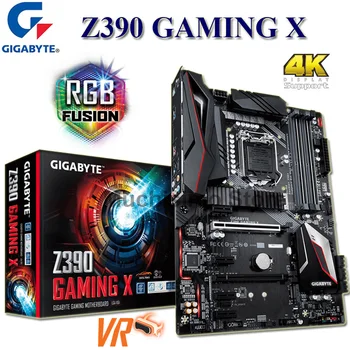 

LGA 1151 Gigabyte Z390 GAMING X Motherboard i9 i7 i5 i3 DDR4 64GB PCI-E 3.0 M.2 SATA III Desktop New Placa-Mãe 1151 HDMI ATX