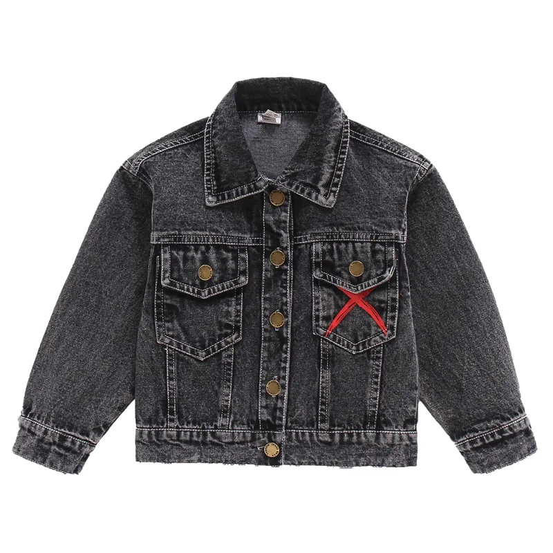 

Children Spring And Autumn Jeans Coat 2019 New Style Children Korean-style Children Spring Jacket Autumn Fashion Clothing Wester